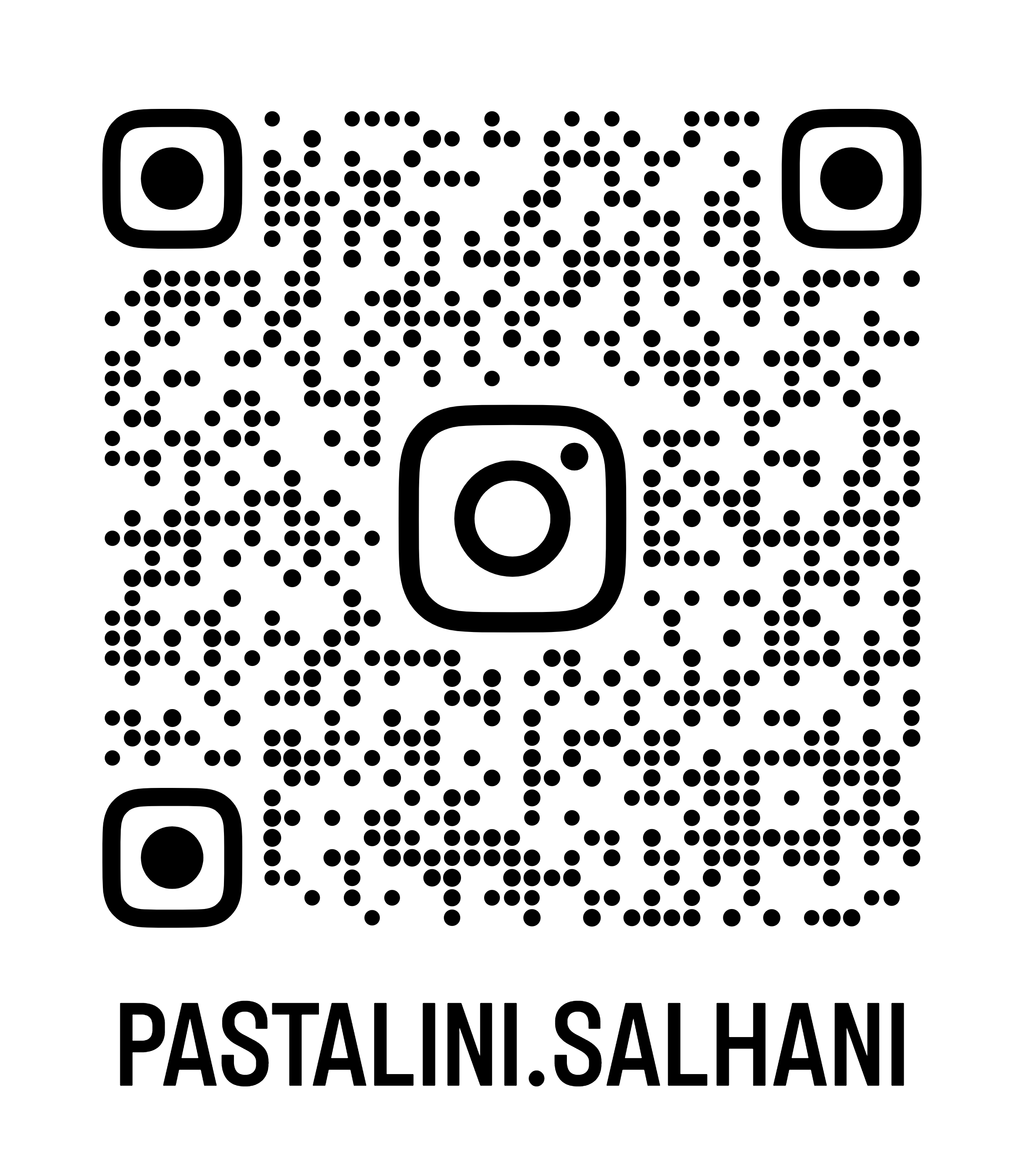 رمز QR لصفحة باستاليني على إنستغرام